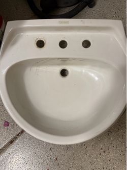 Gerber bathroom sink-19" color creme