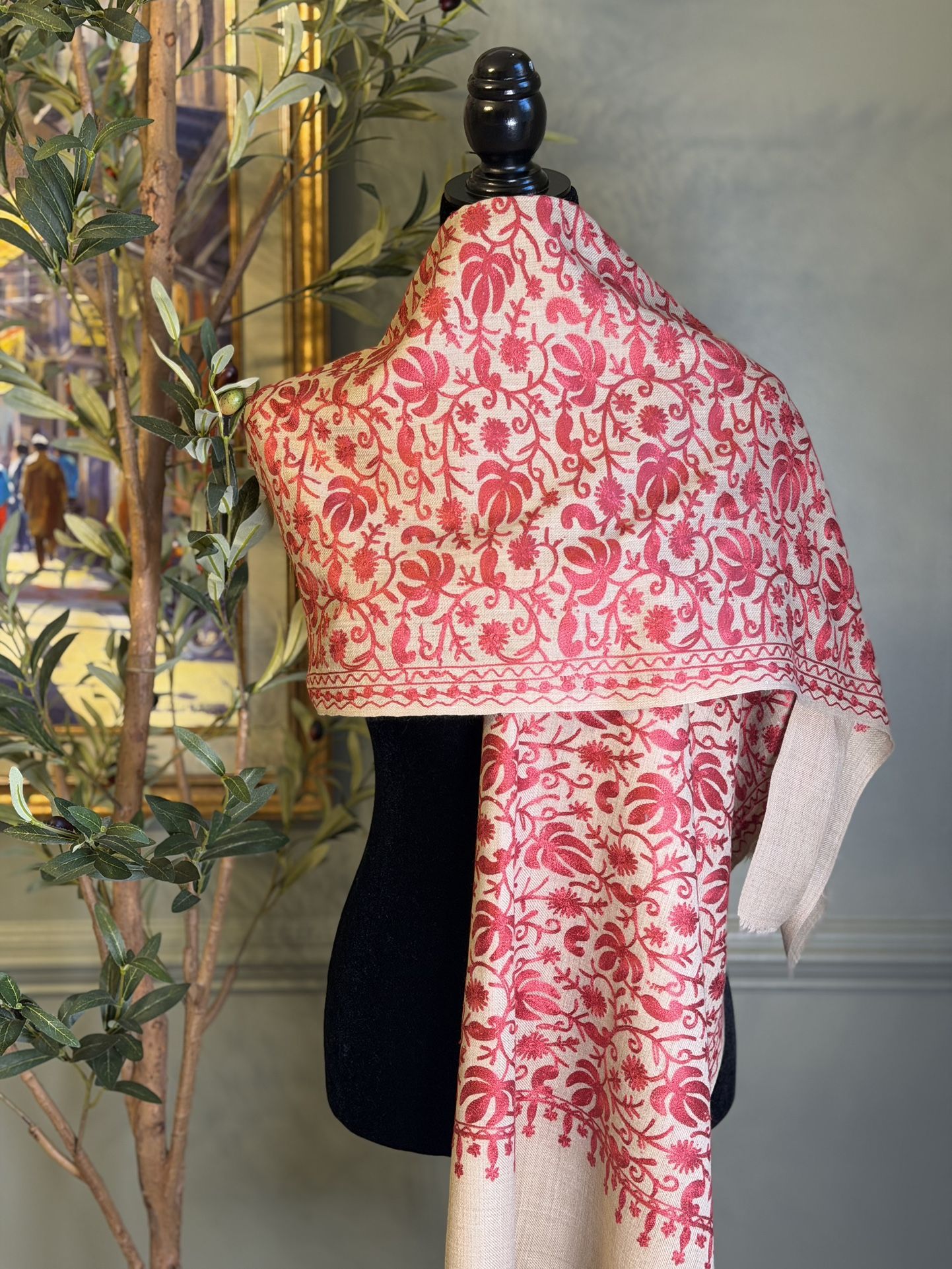 Beautiful Embroidered Shawl