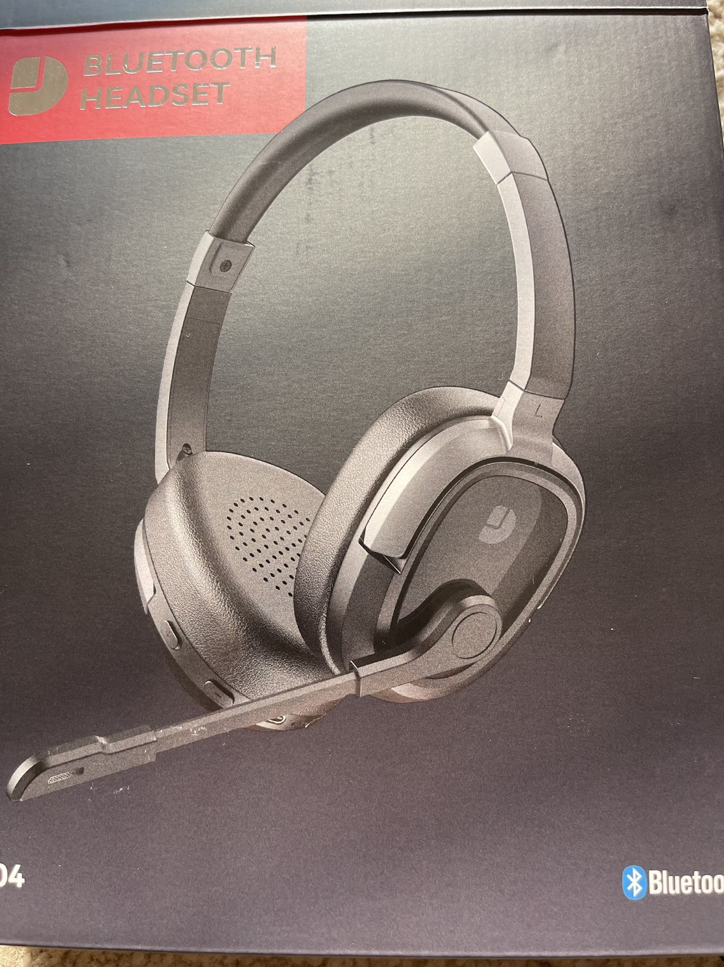 Bluetooth 5.3 Headphones/Headset with Mic Mute & AI Noise Cancelling, 65Hrs Work