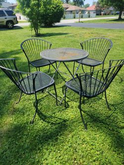Patio table and chairs