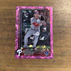 2025 TOPPS BRYSON STOTT PINK FOIL CARD