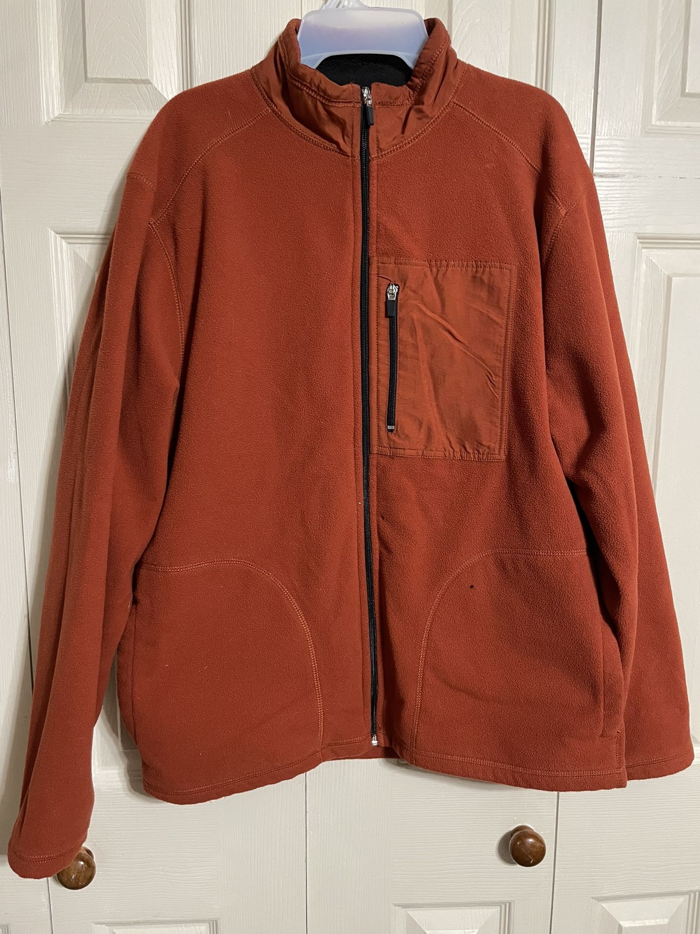 Mens Old Navy Quality Clothing Full Zip Fleece Jacket With Pockets Size Large 