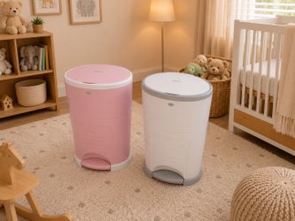 $30 each! Two Diaper Dekor Eko Plus Diaper Pails! Like new condition! Retail $64.99 each! 13x9x22in