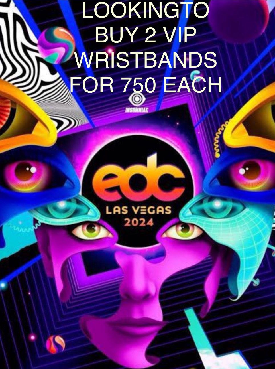 EDC Las Vegas VIP Wristband