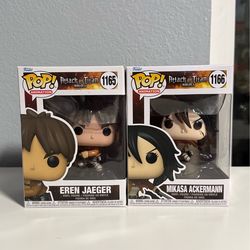 Funko Pop Attack on Titan AOT Eren Mikasa
