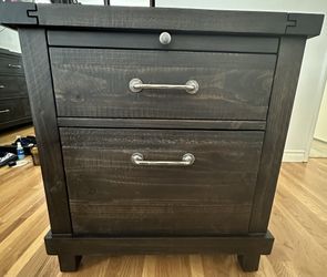 Jaxon Espresso 2-Drawer Nightstand