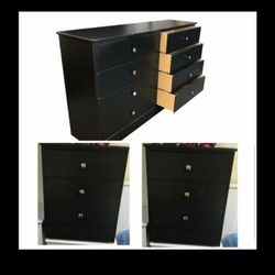 $420 Set Dresser Black New Compress Wood