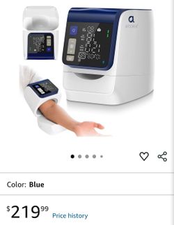 Brand new! Blood Pressure Monitor, Upper Arm No-Wrap Arm-in
4 users x 199 readings, large display, 8.7-15.7 in arm fit, one-touch use, no app needed, 
