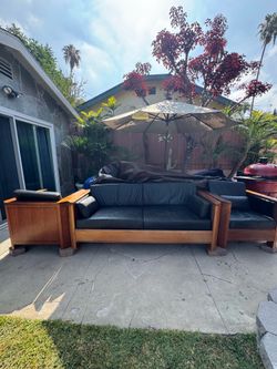 Vintage Stickley Sofa with Two Chairs