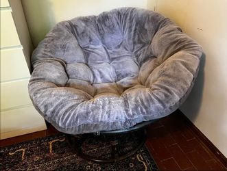 World Market Papasan Purple Cushion Plush