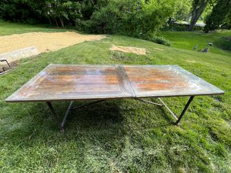 Rustic Wood & Iron Table