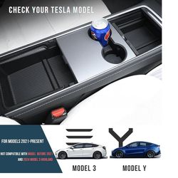  2021-2024 Tesla Model 3 /Y Cup Holder 