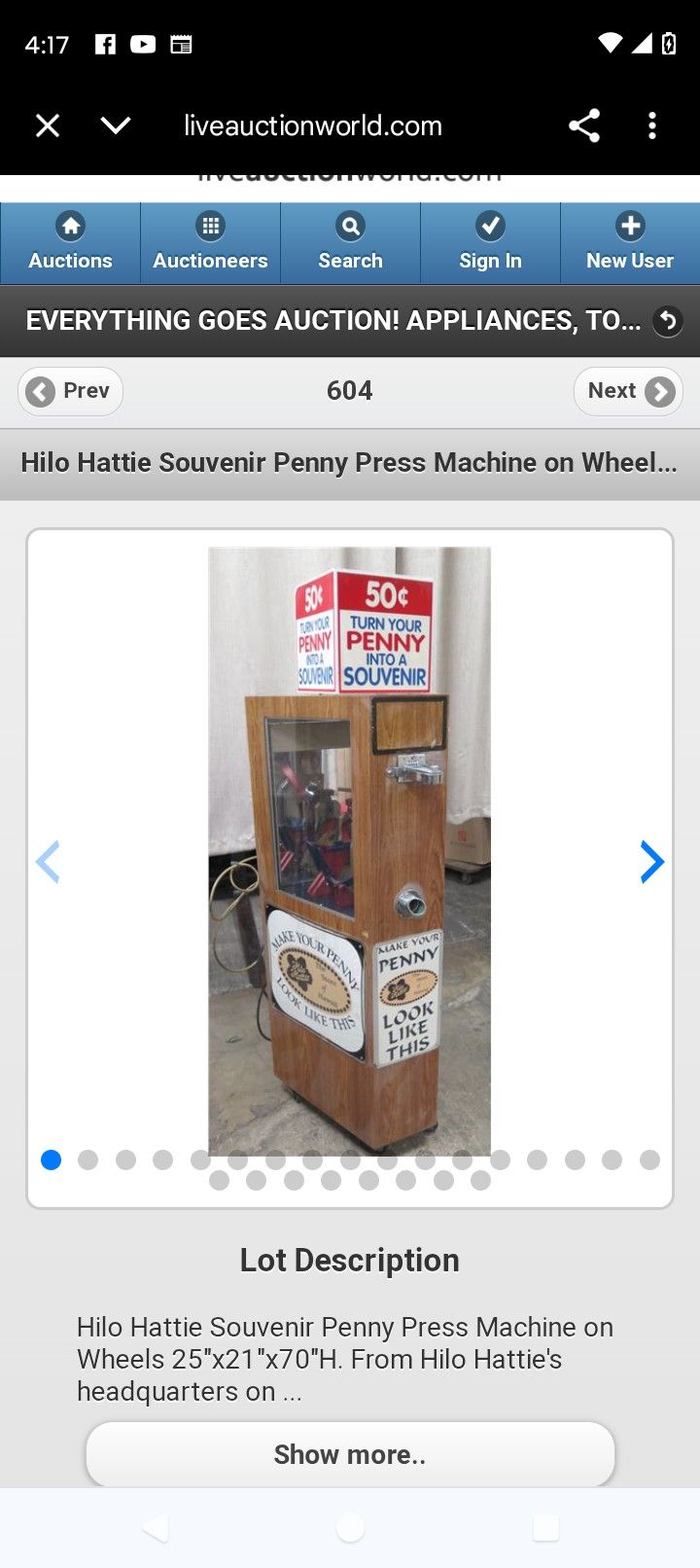 Machine That Flatten Pennies