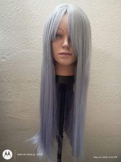 New synthetic wig straight color gray  new only $20