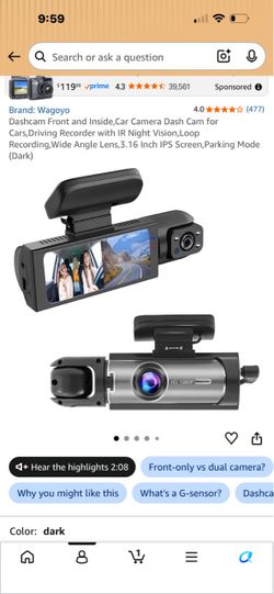 New dash camera