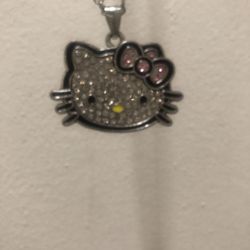 Brand New Hello Kitty Silver Necklace