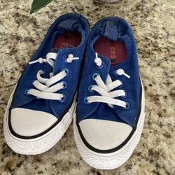 Blue Converse Sz 7