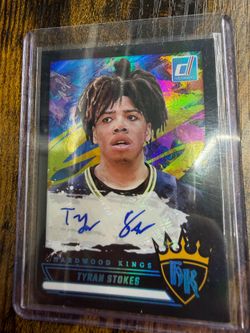 🔥 1 of 1 Hardwood Kings Auto Tyran Stokes 🔥