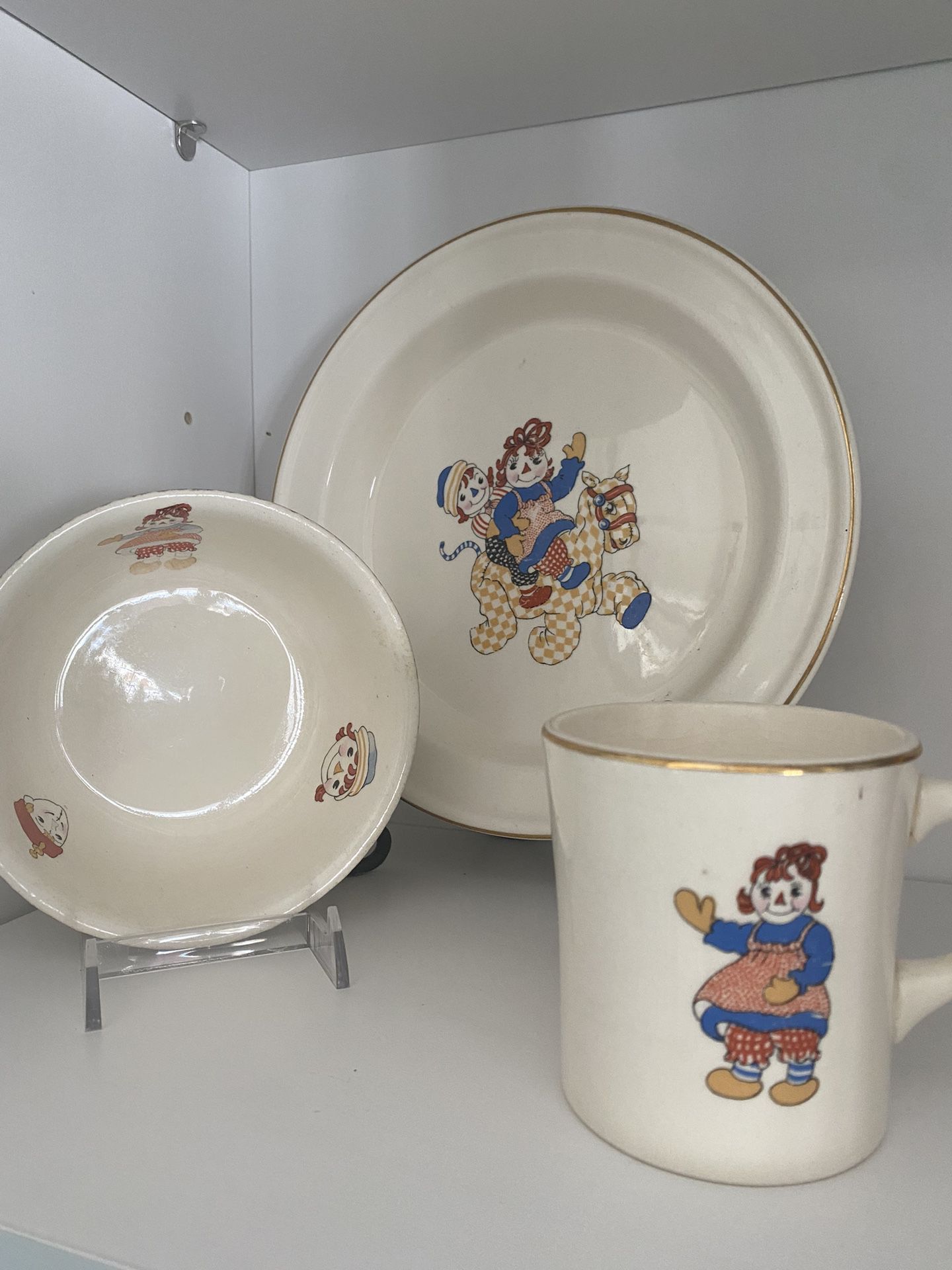 1941 Raggedy Ann And Andy Child Place Setting