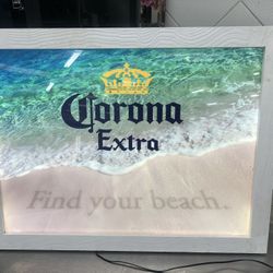 Corona lighting sign