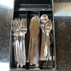 Assorted Utensils/ Cutlery with Tray