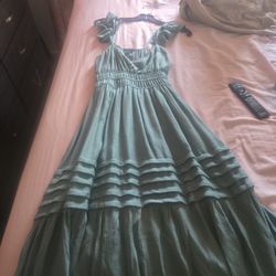Green Dress Long