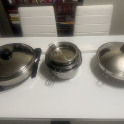 Saladmaster Wok, Saucepans, and Electric Skillet