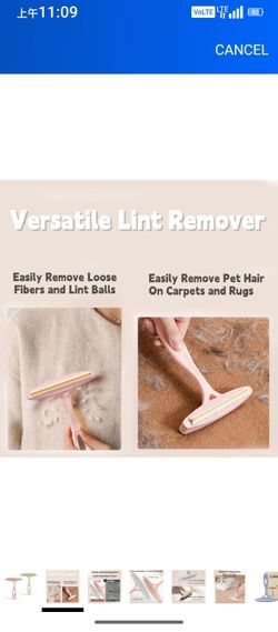 Dual-Sided Lint Remover, Reusable Copper Head Lint Brush, Pet Hair & Dust Remover for Clothes, Multi Colors Available
