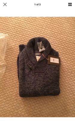 Weatherproof Blue Large Cowell Sweater Pullover Mens New With tags