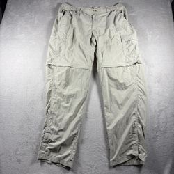 Columbia Titanium Convertible Hiking Pants Men’s Large Beige Windbreaker #2232
