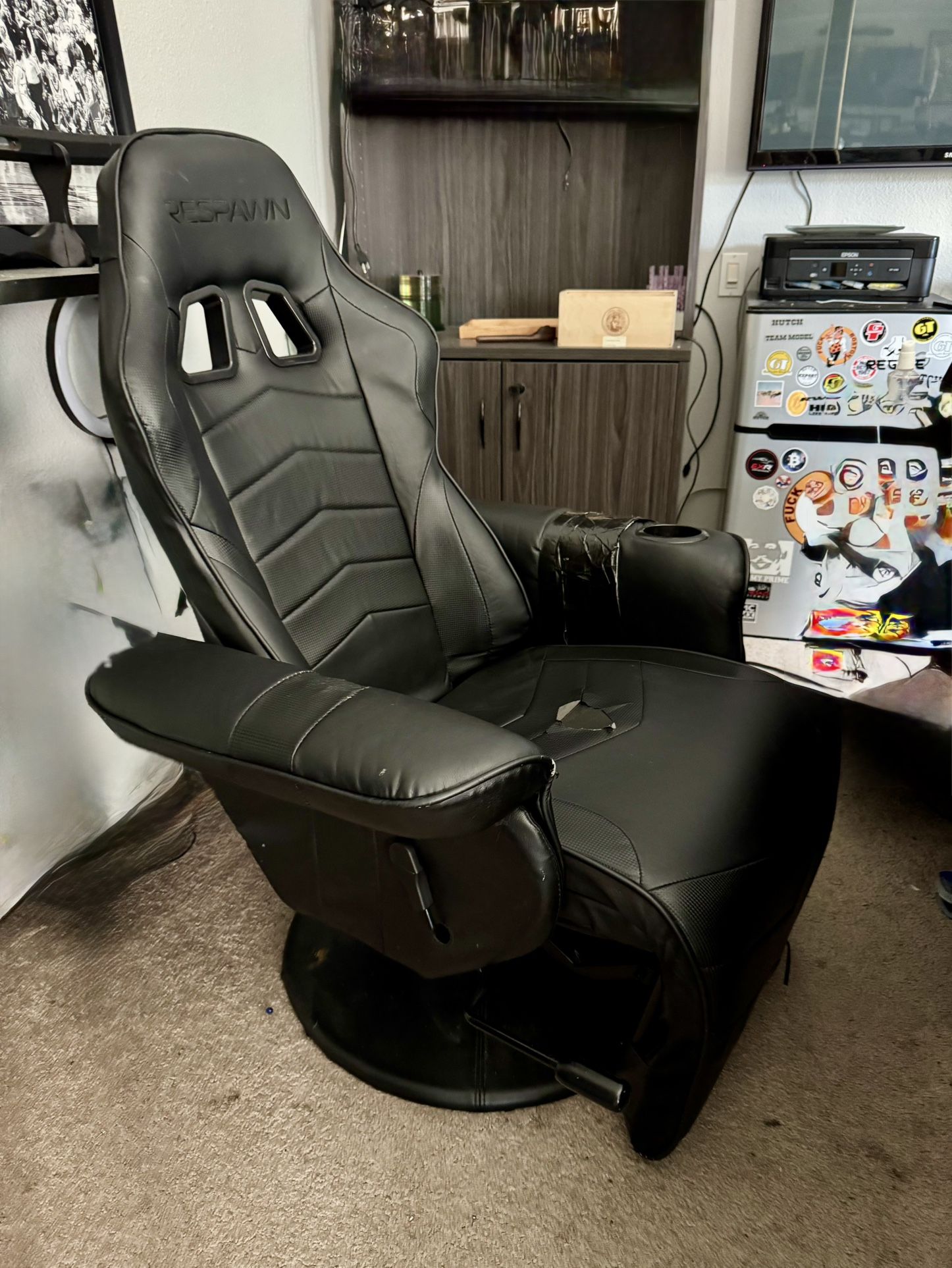Unique recliner chair.