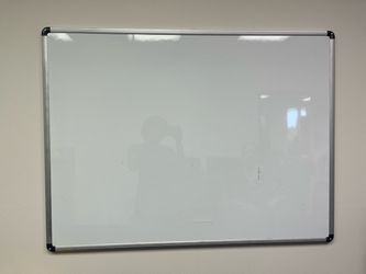 Dry Erase Whiteboard with Aluminum Frame