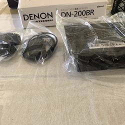 Brand New Denon DN-200BR Professionall stereo Bluetooth audio receiverRetail price $129 plus tax is my price