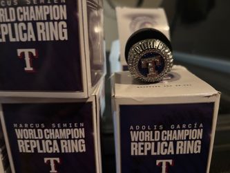 6 Rangers 2023 World Series Rings
