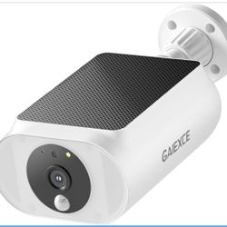 New-Solar Security Camera, Wireless Security Camera Outdoor, 2K with Integrated Solar Panel, Night Vision, Continuous Power, 2.4/5 GHz Wi-Fi, for Surv