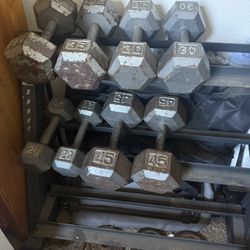 Dumbbells + Rack