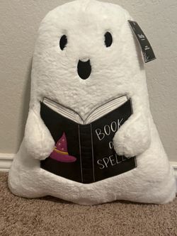 Martha Stewart - Halloween Ghost Pillow w/Book of Spells
