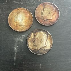 From-70’s Heavily Toned Bank Roll 60’s Silver Kennedy Half Dollars