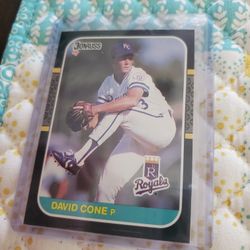 Kansas City Royals David Cone 1987 Donruss Rookie Baseball Card 