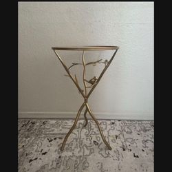 Gold End Table 