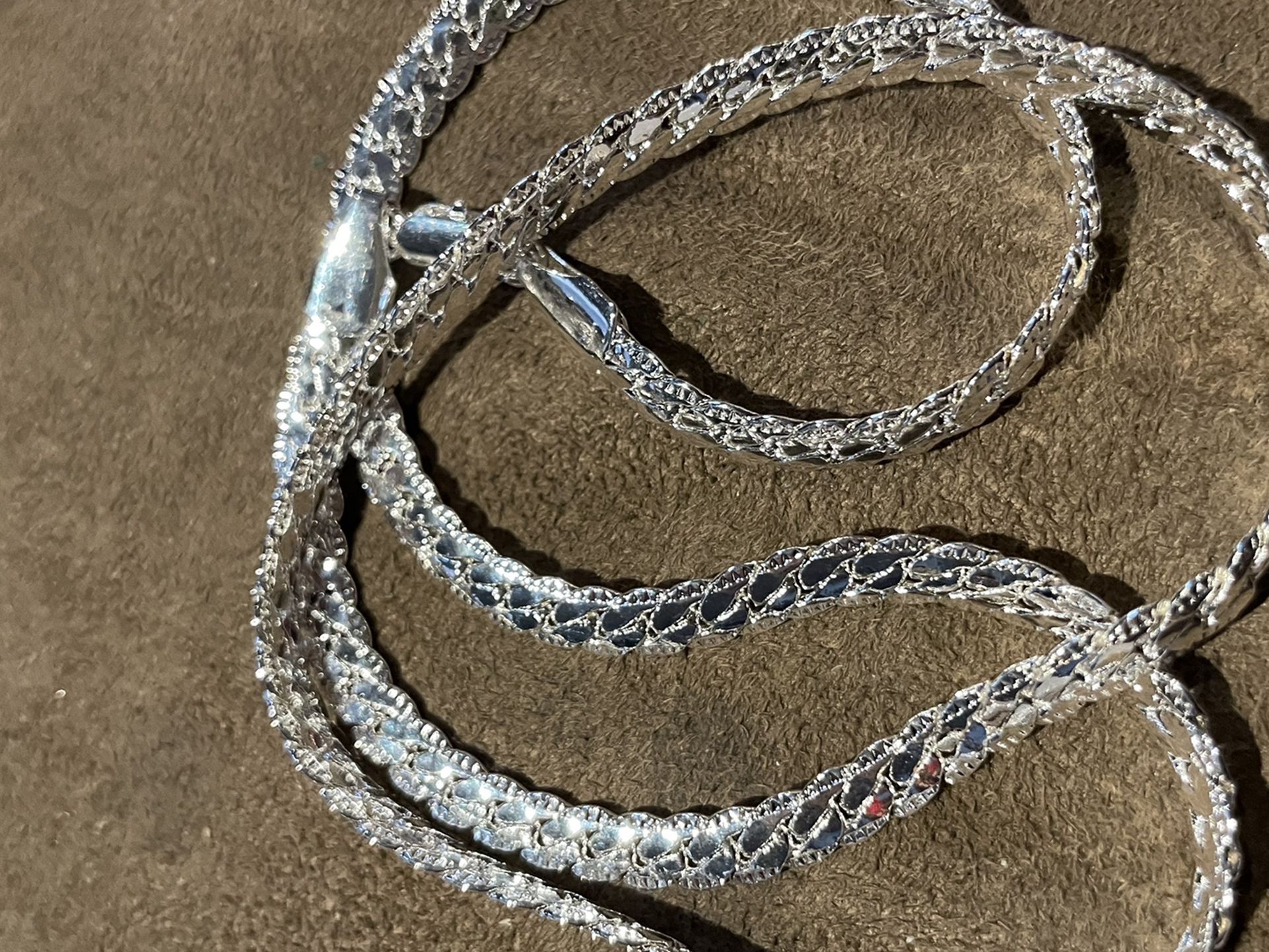 cuban flat link 22” chain