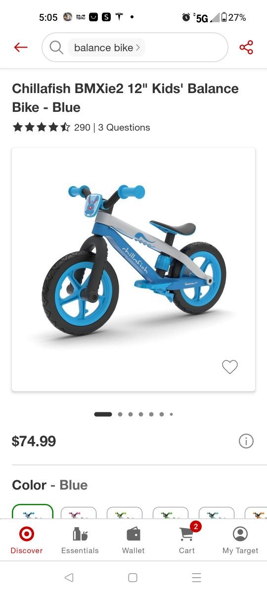 Balance Bike - Toddlers/Kids - ChillaFish