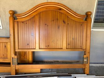 Queen Size Solid Wood Bed-frame.