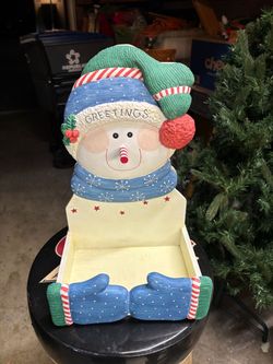 Wooden Christmas Snowman