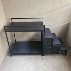 Pet Bunk Bed with stairs and storage