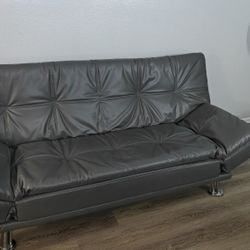 FREE! ADJUSTABLE GRAY FUTON EXCELLENT CONDITION 