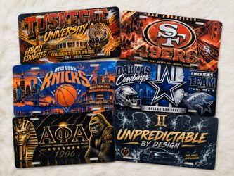 Custom Aluminum License Plates | HBCU Zodiac Sports Pride