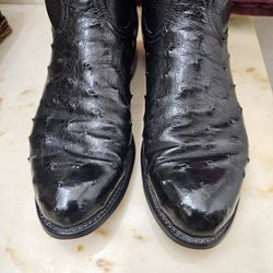 Mens Lucesse 2000 Full Quill Ostrich  Boots 