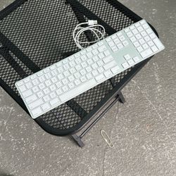 Mint Condition Apple A1243 Ultrathin Slim Wired Aluminum Keyboard 2x USB ports (12 Available )