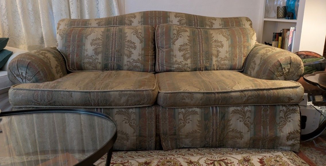 Classic Thomasville Camel Back Sofa